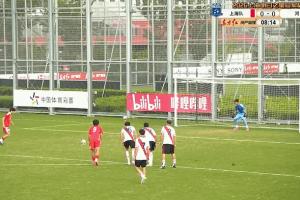先下一城!吕孟洋第8分钟点射破门,上海U17以1-0领先河床