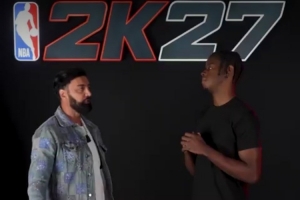 评分77!凯莱布·威尔逊与罗尼猜自己2K27评分 目标2K28涨到87分