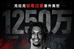 合同失效!FOS:克拉克合同无死亡保障 灰熊无需付最后一年1250万
