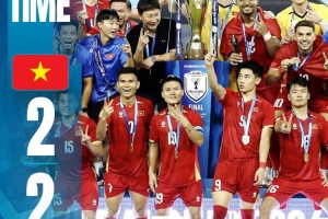 越南两回合总比分4-2击败泰国,夺得东盟杯冠军