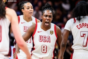 大胜对手52分晋级世界杯四强!美国女篮108-56击败匈牙利