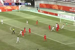 U23国足1-1遭扳平!乌兹别克中路地面传递破门,U23国足防线漏人