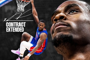 5年2亿全额保障!活塞官方:球队已与中锋杰伦·杜伦正式续约!